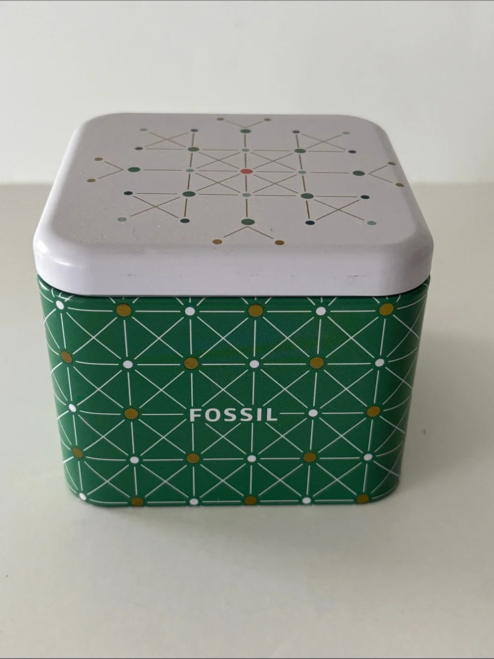 Fossil 30th Anniversary Abstract Constellation Design Watch Tin Box